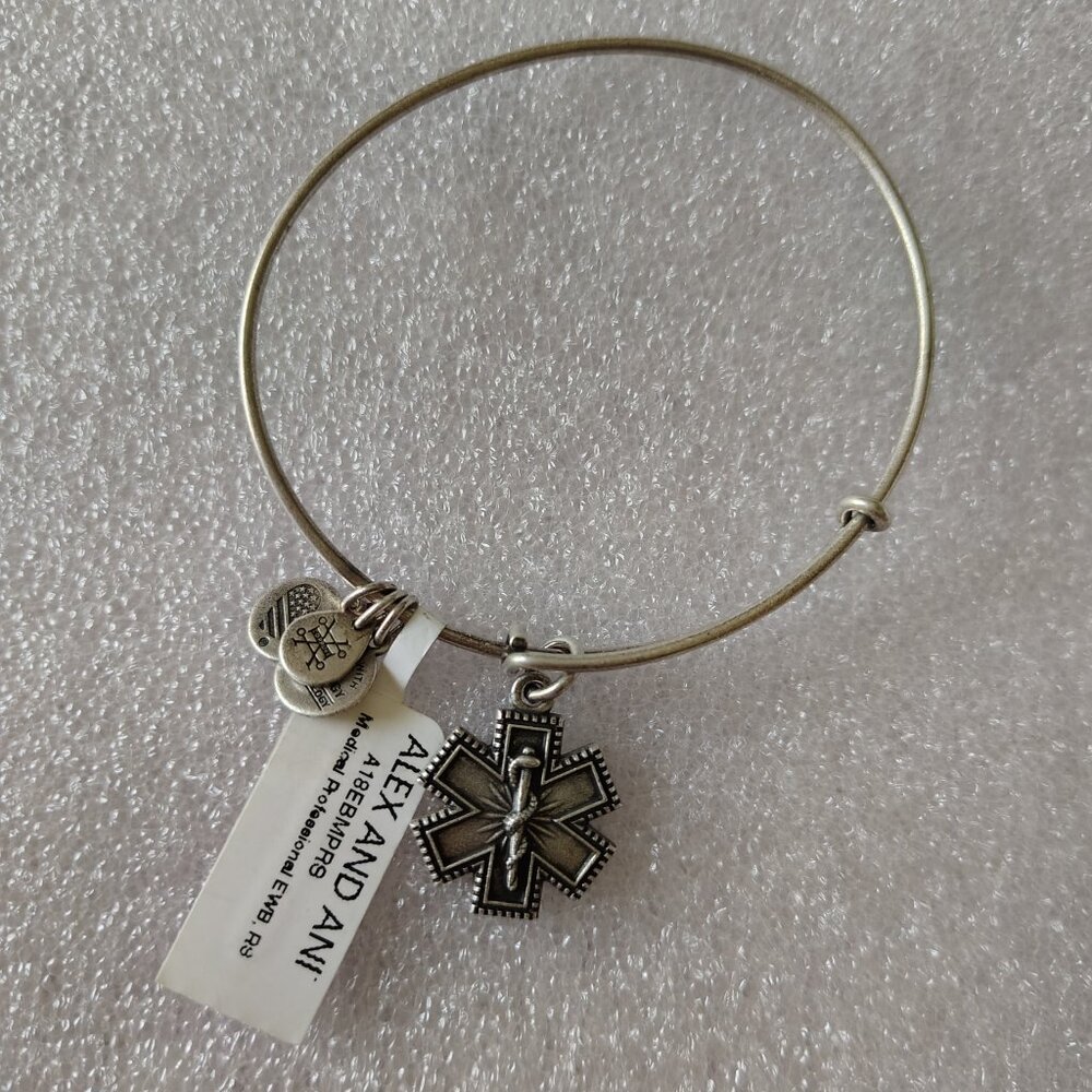 NWT Alex And Ani “Medical Professional” Charm Bangle Bracelet    570